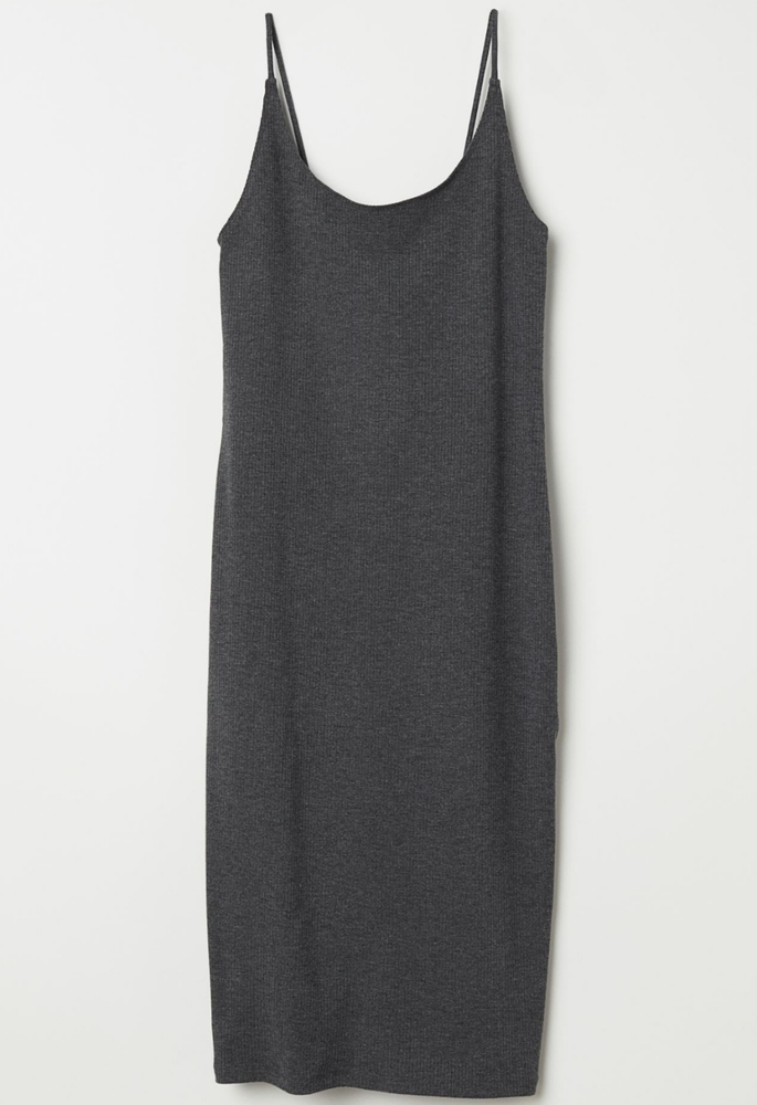 Dark Grey Melange Dress